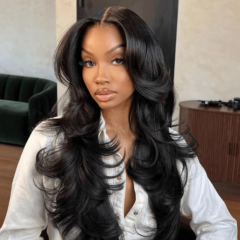 Geeta $119=26inch 13x4 Lace Frontal Wig Body Wave 200% Density 100% Human Hair Flash Sale
