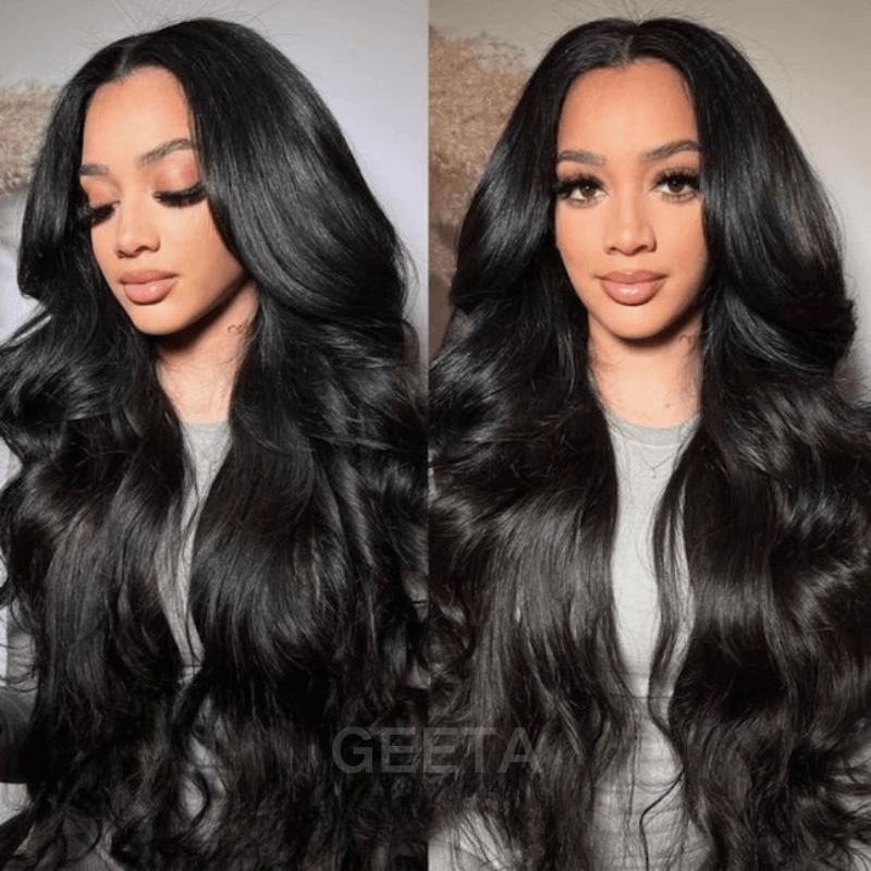 Geeta $119=26inch 13x4 Lace Frontal Wig Body Wave 200% Density 100% Human Hair Flash Sale