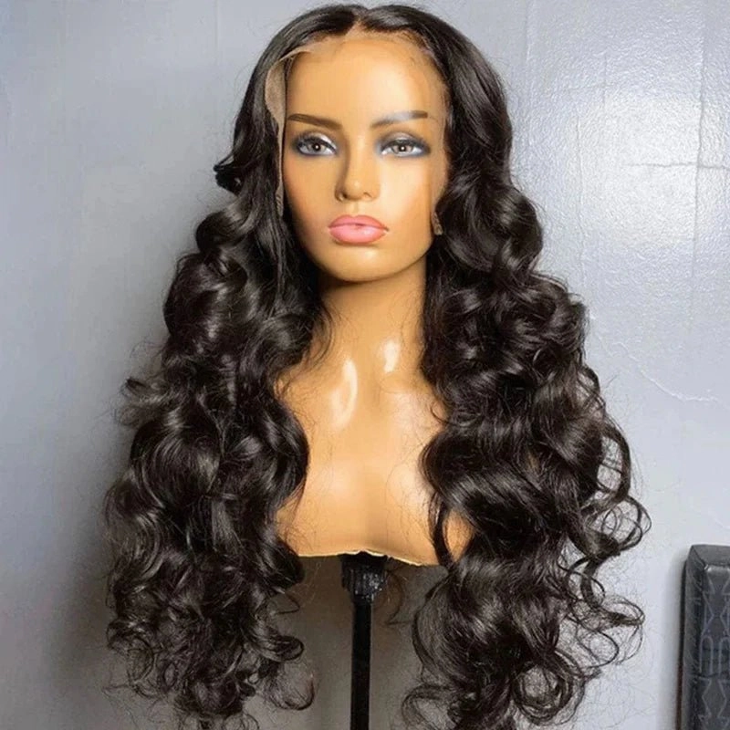 Geeta 300% Density 3D Body Wave 13x6 Lace Frontal Wig Pre Plucked Pre Bleached Pre Cut Gluless Wig No Code Needed