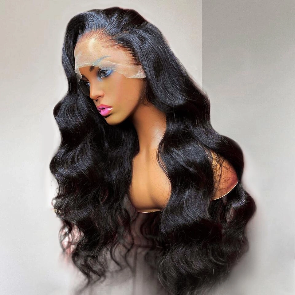 Geeta 4x4/13x6 HD Lace Closure Body Wave Hair Pre Plucked Natural Hairline Glueless Human Hair Wig