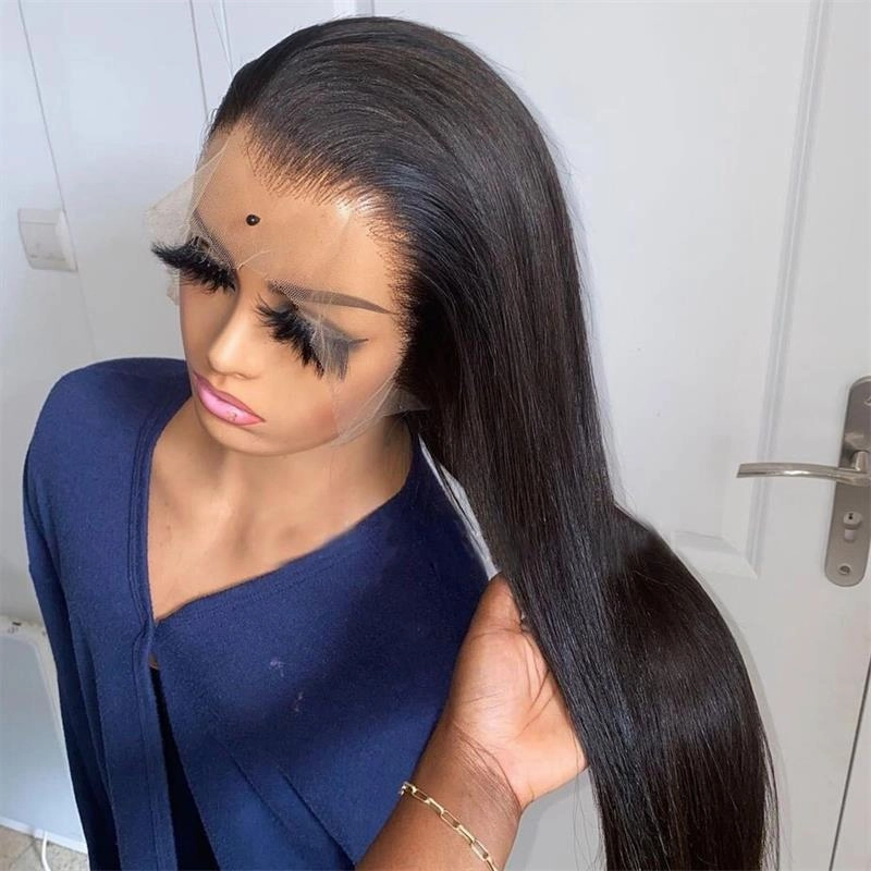 Geeta 6x4 Lace Closure / 13x6 Straight Lace Front Wigs Human Hair 180% Density HD Lace Glueless Wigs
