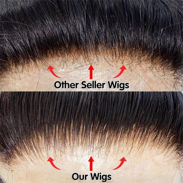 Geeta 6x4 Lace Closure / 13x6 Straight Lace Front Wigs Human Hair 180% Density HD Lace Glueless Wigs
