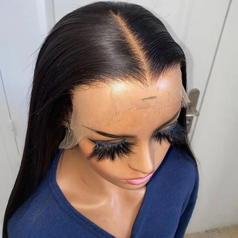 Geeta 6x4 Lace Closure / 13x6 Straight Lace Front Wigs Human Hair 180% Density HD Lace Glueless Wigs