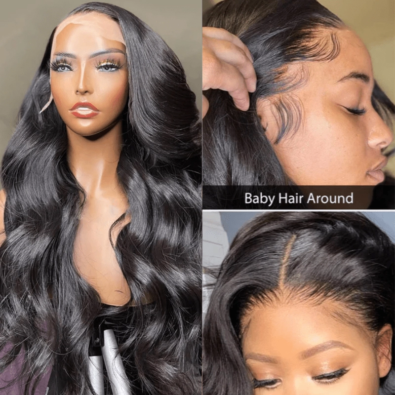 Geeta Brazilian Body Wave Hair 13x4/13x6 HD Transparent Lace Frontal Wig Pre Plucked Hairline Best Human Hair Wig