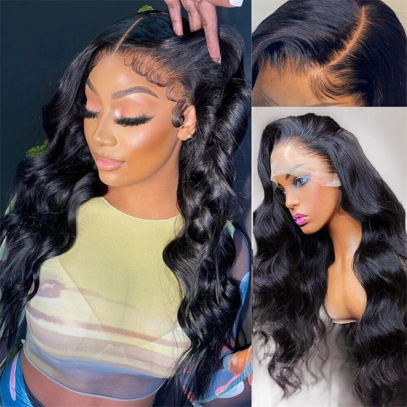 Geeta Brazilian Body Wave Hair 13x4/13x6 HD Transparent Lace Frontal Wig Pre Plucked Hairline Best Human Hair Wig