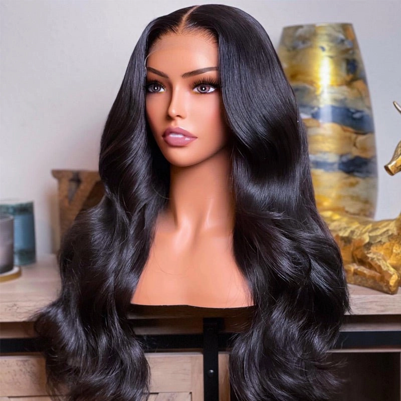 Geeta Brazilian Body Wave Hair 13x4/13x6 HD Transparent Lace Frontal Wig Pre Plucked Hairline Best Human Hair Wig