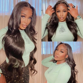Geeta Brazilian Body Wave Hair 13x4/13x6 HD Transparent Lace Frontal Wig Pre Plucked Hairline Best Human Hair Wig