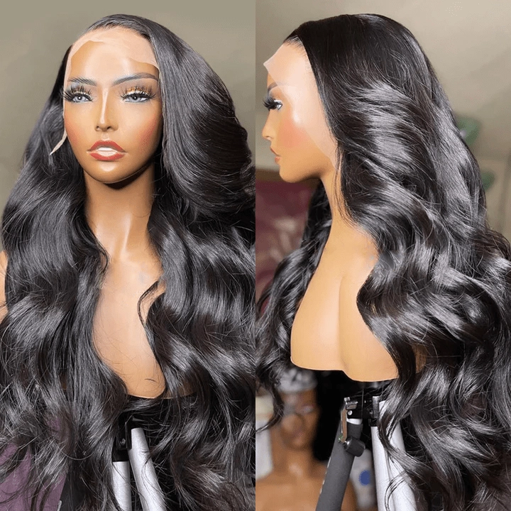Geeta Brazilian Body Wave Hair 13x4/13x6 HD Transparent Lace Frontal Wig Pre Plucked Hairline Best Human Hair Wig