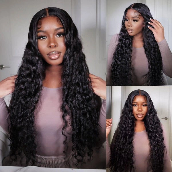 Geeta Deep Wave HD Lace Front Wig Super Long Length Human Hair Wigs For Women