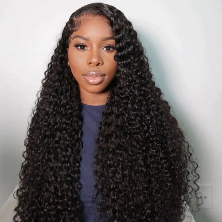 Geeta Deep Wave HD Lace Front Wig Super Long Length Human Hair Wigs For Women