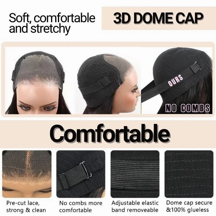 Geeta Fluffy Bouncy Curly Wigs Glueless 6x4 Pre Cut Lace Human Hair Wigs Pre Bleached Hairline
