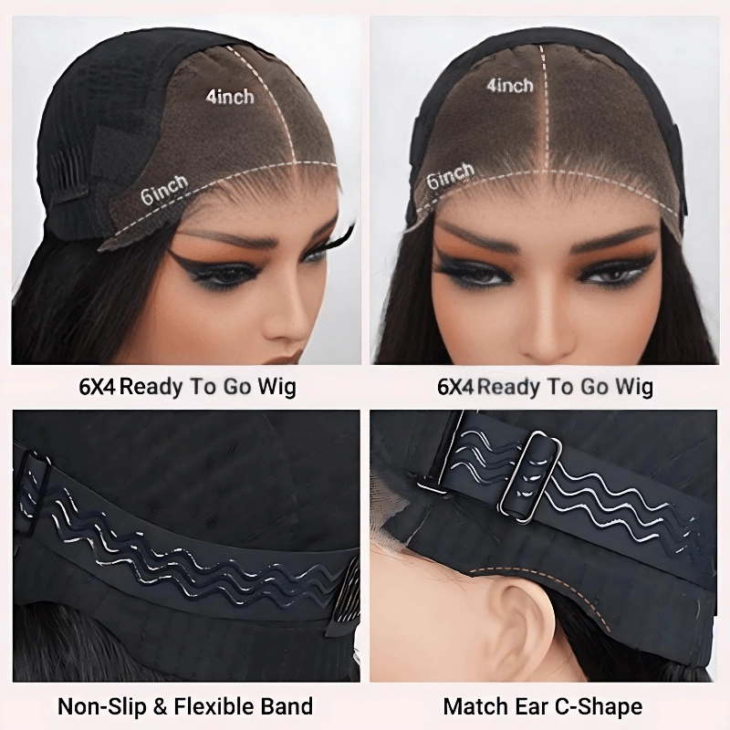 Geeta Honey Blonde Highlight Water Wave 13x4 Lace Front / 6x4 Pre Cut Lace Human Hair HD Lace Wig For Women