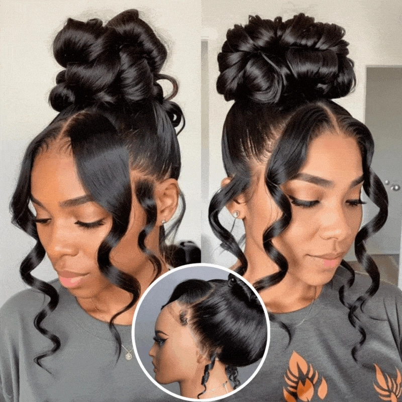 Geeta Invisi Strap Face Framing 360 Transparent HD Lace Frontal Body Wave Snug Fit All Sizes Human Hair Wigs