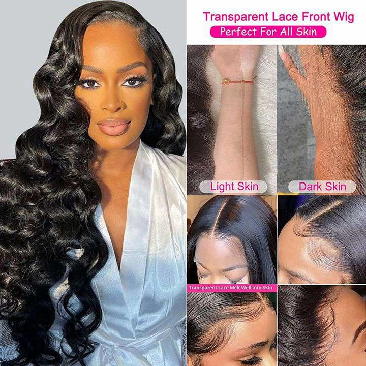 Geeta Natural Crimps Curls Loose Deep Wave HD Lace Frontal Glueless Wig Flash Sale