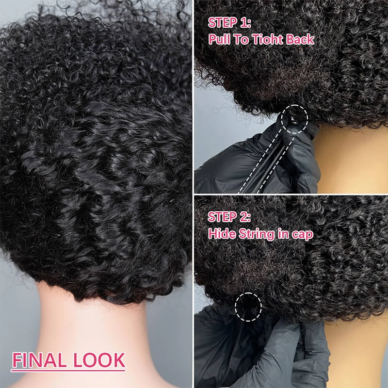 Geeta Thin V Part Wig Body Wave Human Hair Wigs Invisi Drawstring Beginner-friendly