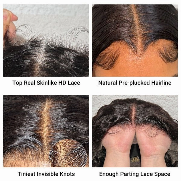 Geetahair Upgrade HD Lace Straight Bob Wig Crystal Clear Lace Human Hair Bob Wigs With Pre Plucked Natural Hairline