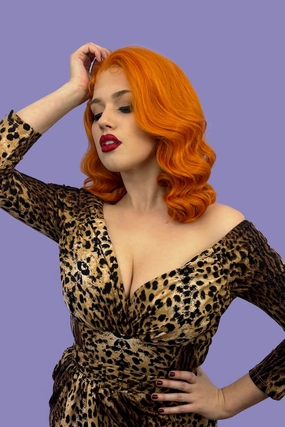 Ginger pinup lace front wig: Lula