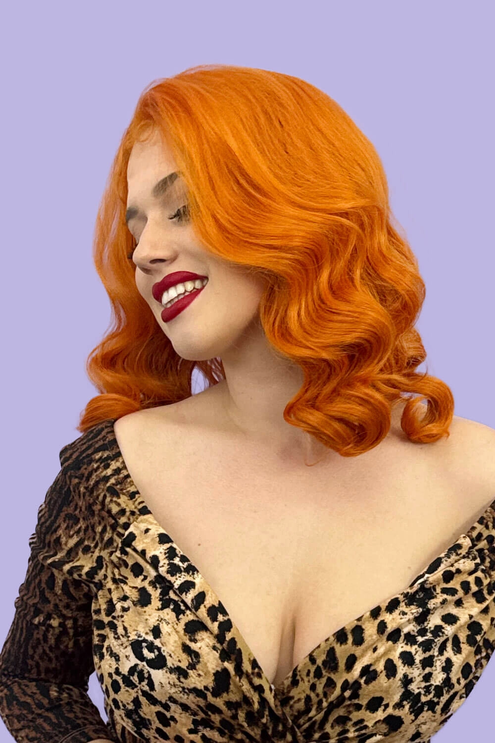Ginger pinup lace front wig: Lula