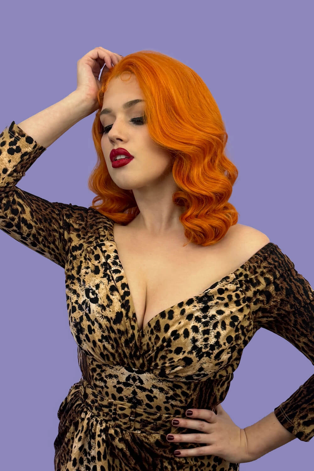 Ginger pinup lace front wig: Lula