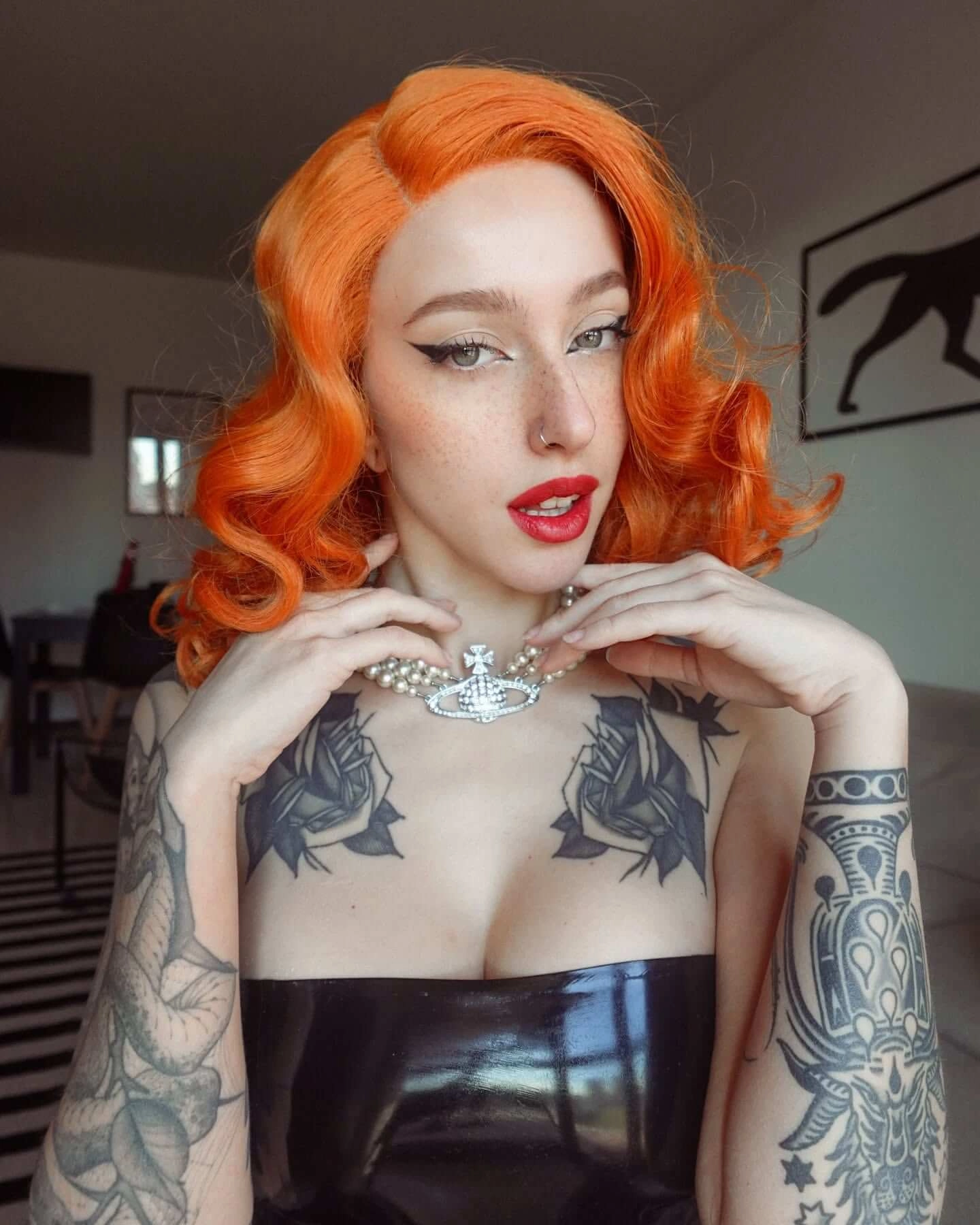 Ginger pinup lace front wig: Lula