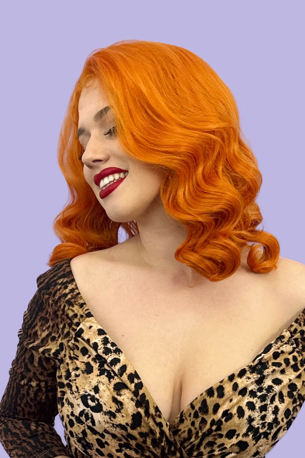 Ginger pinup lace front wig: Lula