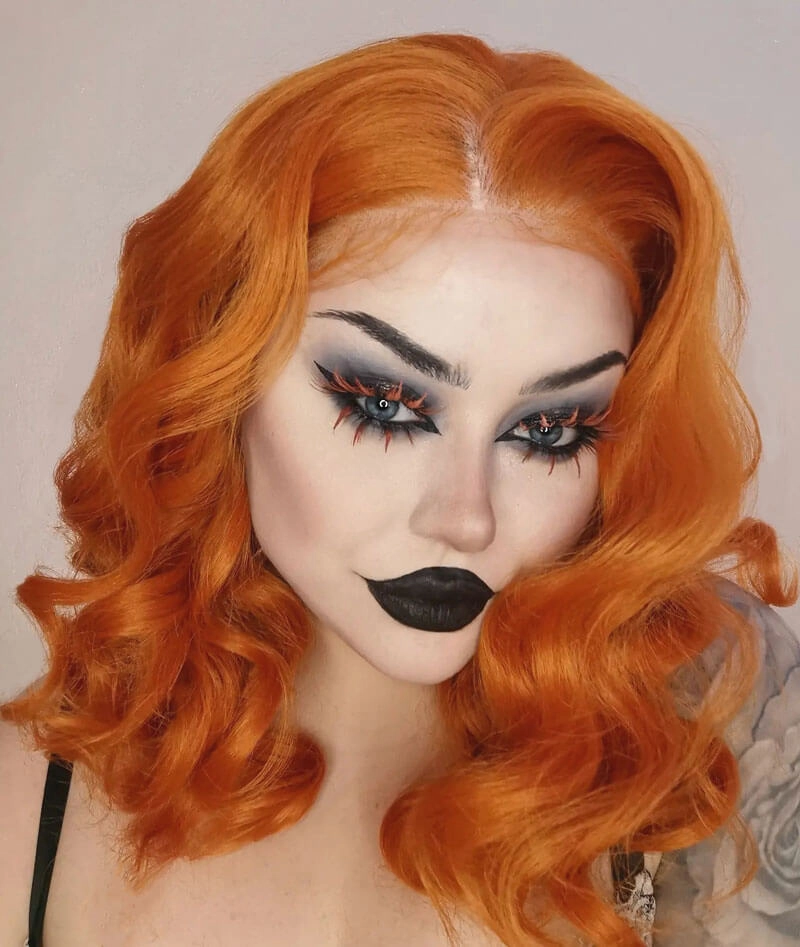 Ginger pinup lace front wig: Lula