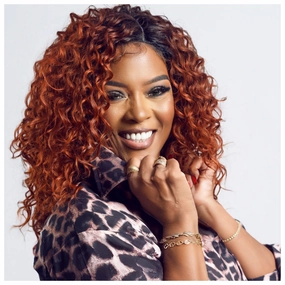 Ginger Red Lace Front Wig Curly Wavy Side Part - Reese