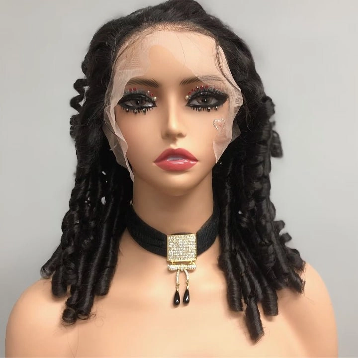 Glueless 13x4/6x4.5 Bouncy Curl Pre Cut HD Transaparent Lace 100% Virgin Human Hair Wigs With Breathable Wear & Go Pre Plucked Hairline Cap Air Wig-Geeta Hair