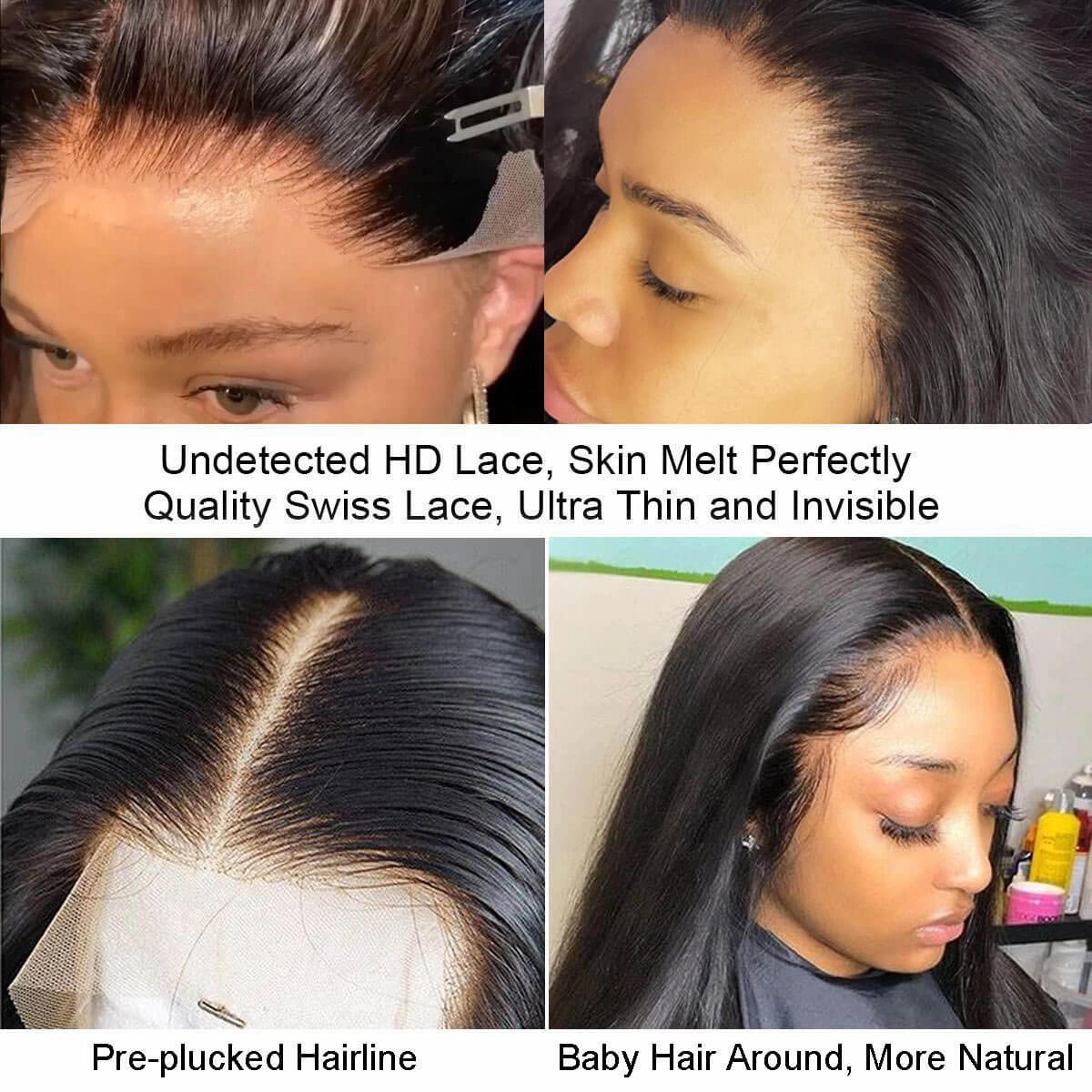 Glueless 5x5 HD Lace Closure Wig Pre Plucked Curly Hair With Baby Hair Natural Hairline Human Hair Wig - Geeta Hair