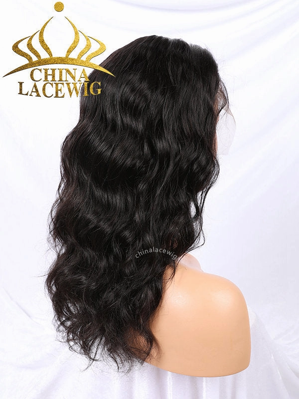 Glueless Full HD Lace Natural Wave Wig With Preplucked Hairline CF460