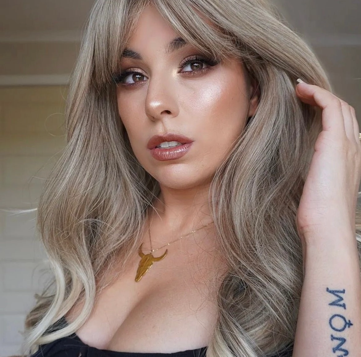 GRACE Blonde Ombre Fringe Wig