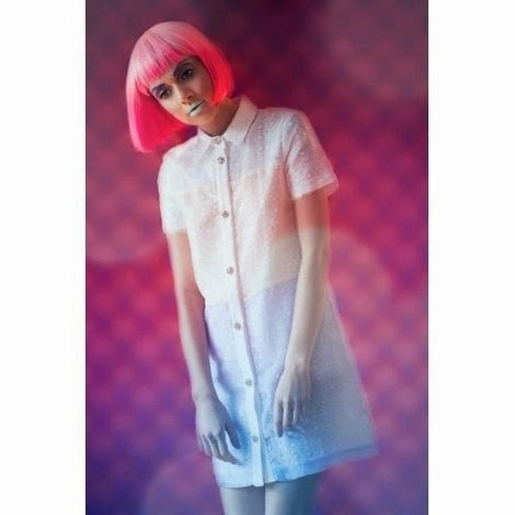 Hot pink / light pink ombre pink bob wig, short and chic: Alma