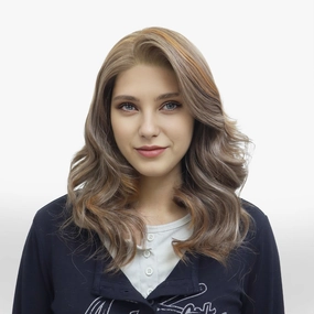 IMstyle Adele 13*6 Lace Front wig Futura Fiber Shoulder length Creamy Brown-W336-Adele-C13X6