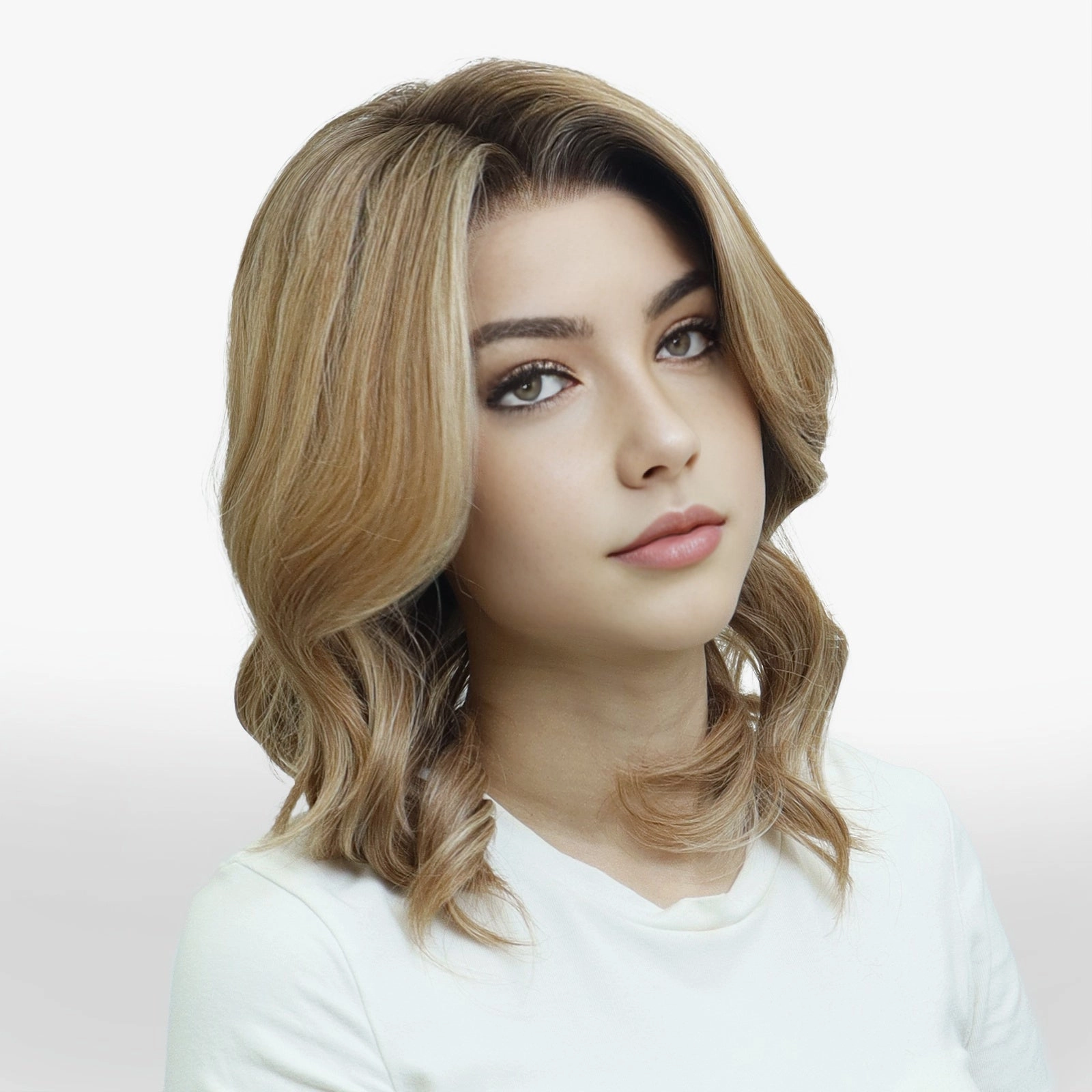 IMstyle Charlotte 13*4 free parting lace front wig honey blonde with highlight wavy bob style low density NH35t1-LS12-C13X4XIU