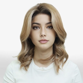 IMstyle Charlotte 13*4 free parting lace front wig honey blonde with highlight wavy bob style low density NH35t1-LS12-C13X4XIU