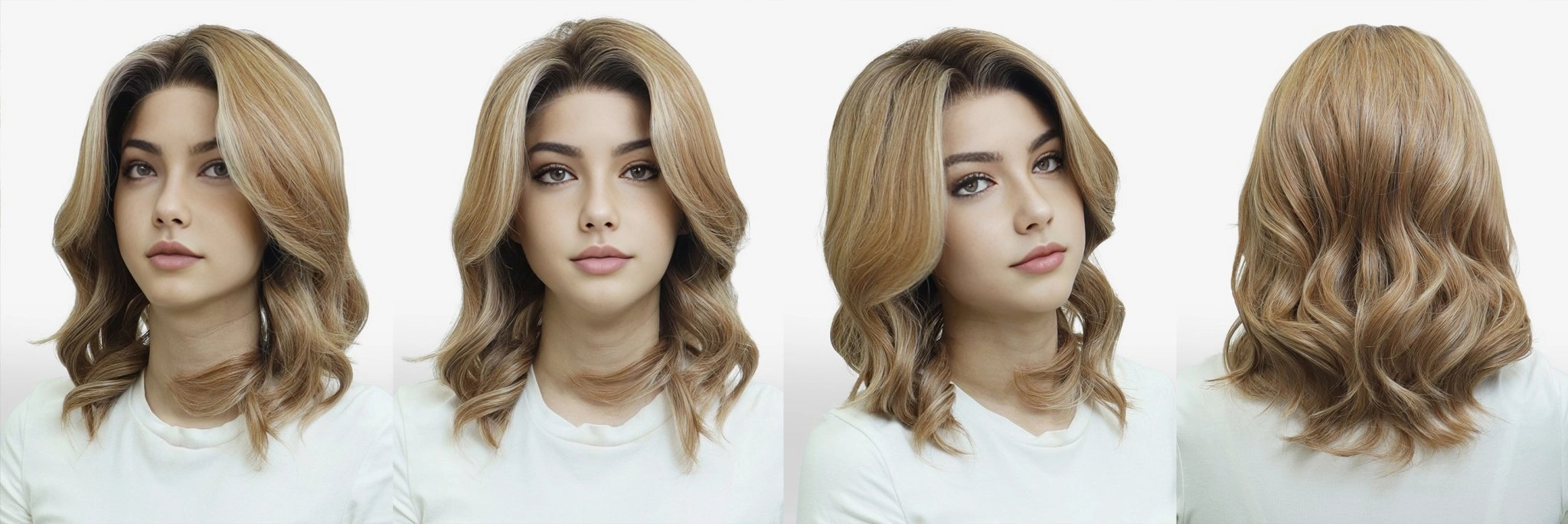 IMstyle Charlotte 13*4 free parting lace front wig honey blonde with highlight wavy bob style low density NH35t1-LS12-C13X4XIU