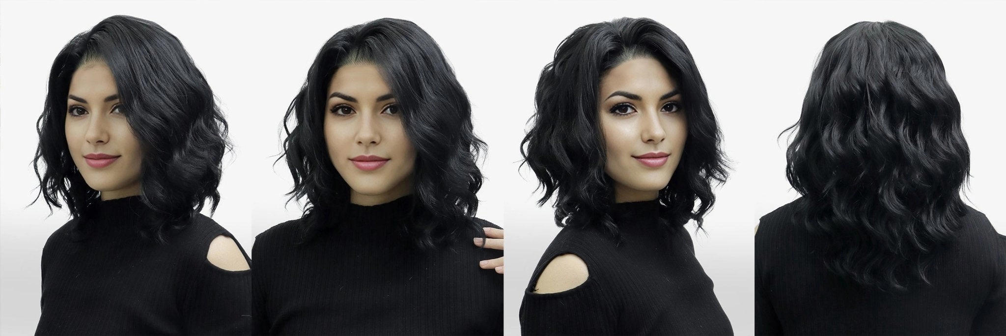 Imstyle DIVA Short Curly Black Wigs 13*4 Lace Front wig -N17-1-13*4
