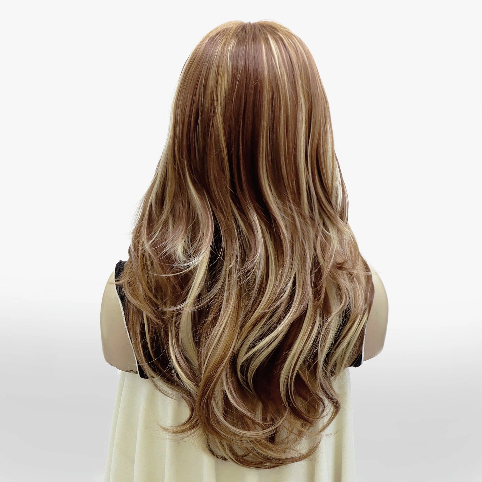 IMstyle Eileen calico color honey brown caramel blonde layer cut T-part lace front Glueless wigs TK126-2509