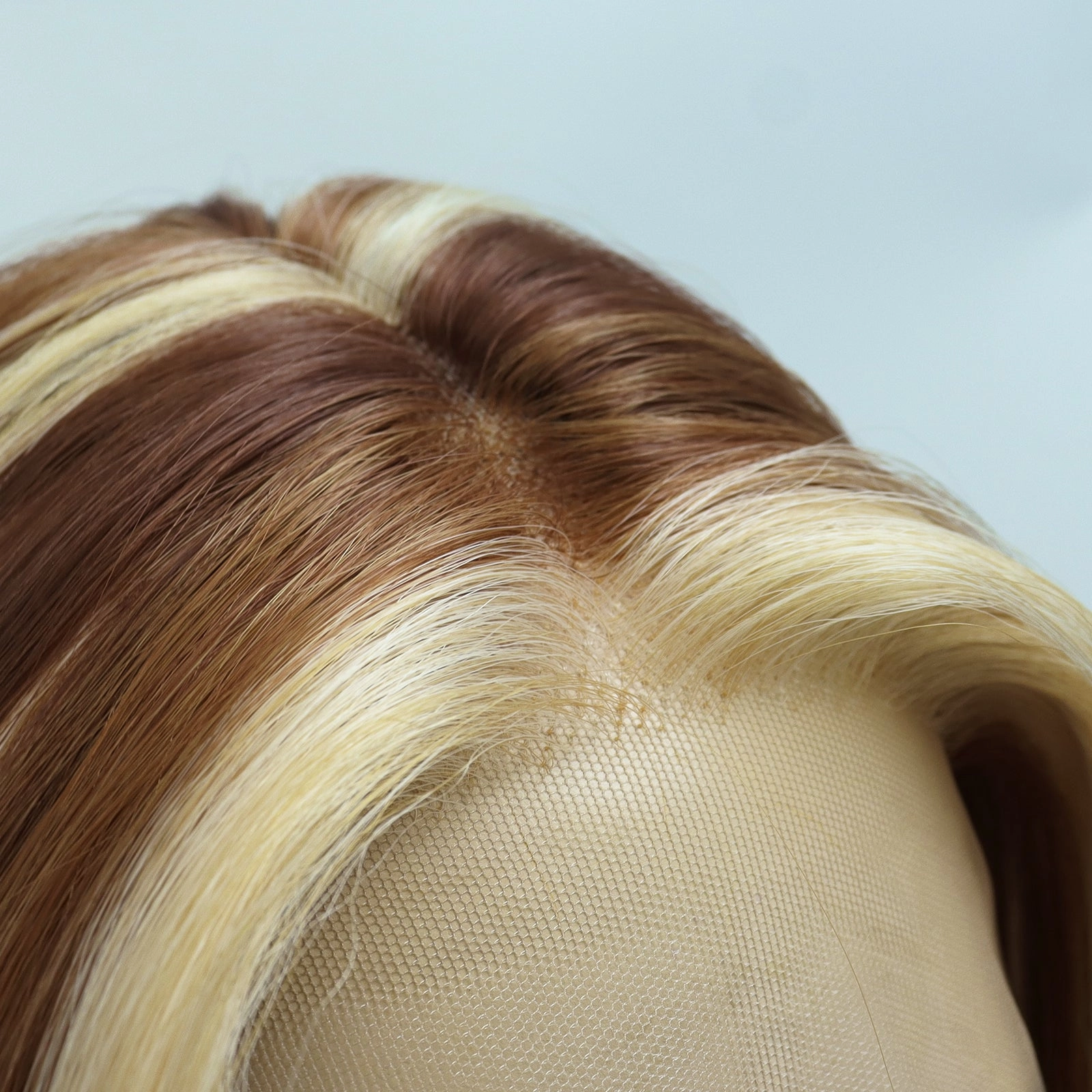 IMstyle Eileen calico color honey brown caramel blonde layer cut T-part lace front Glueless wigs TK126-2509