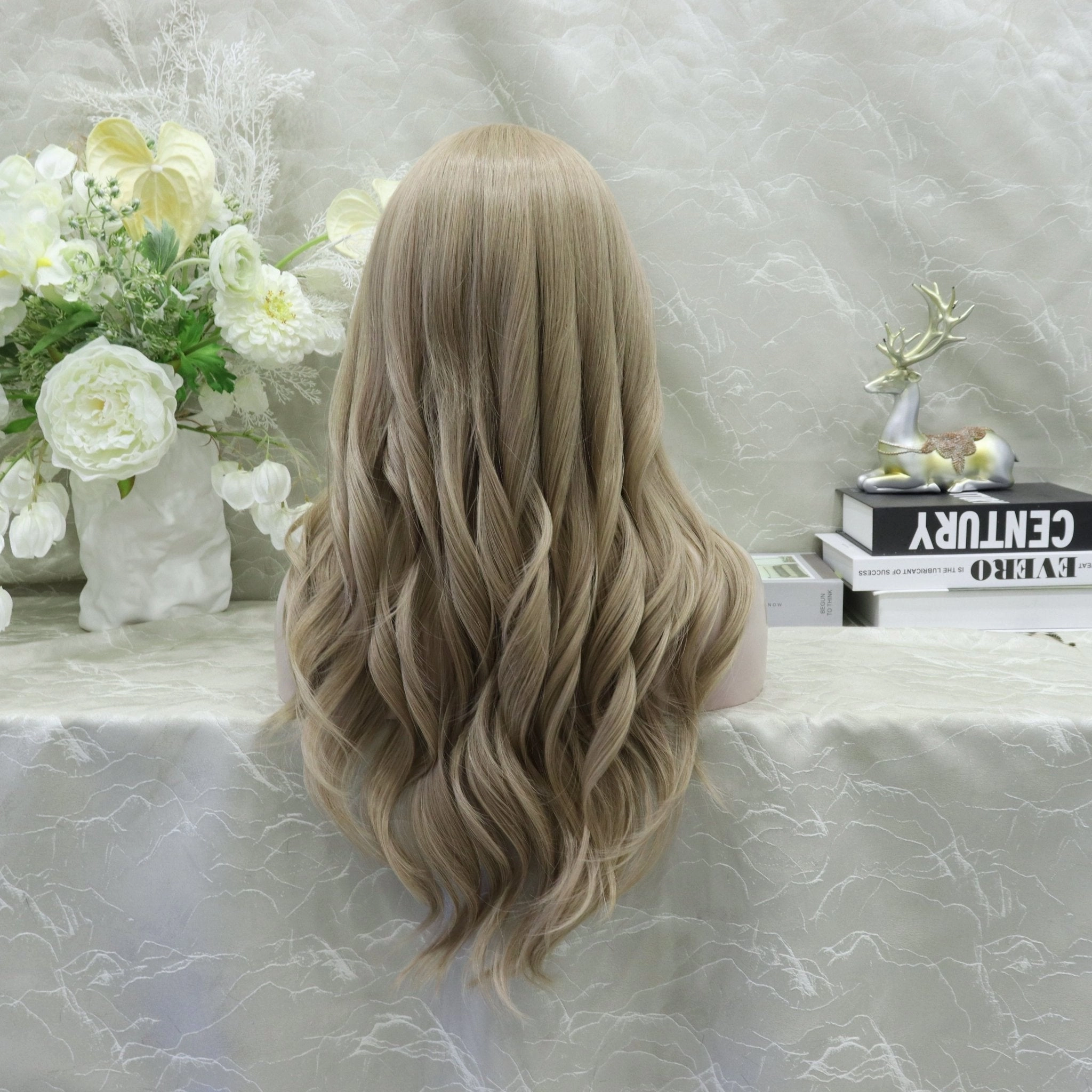IMstyle Janelle bubble tea blonde 26inches with wavy hairstyle 13*4 lace front wigs