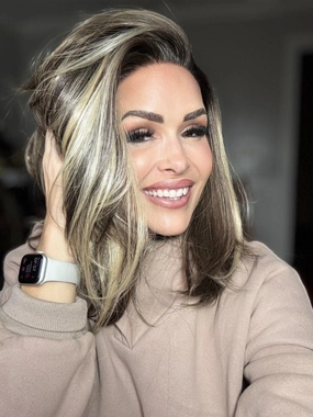 IMstyle Joyce Fall wig middle Lenth Layer cut Brown T part Glueless Soft lace Front wig-TK127-2461 (ThehairhoneysCollection)