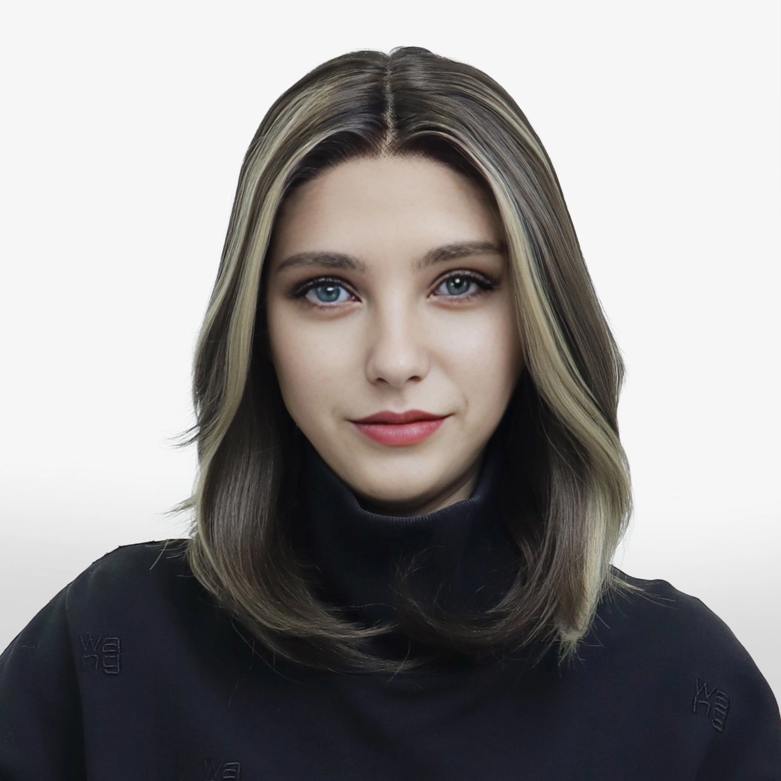 IMstyle Joyce Fall wig middle Lenth Layer cut Brown T part Glueless Soft lace Front wig-TK127-2461 (ThehairhoneysCollection)