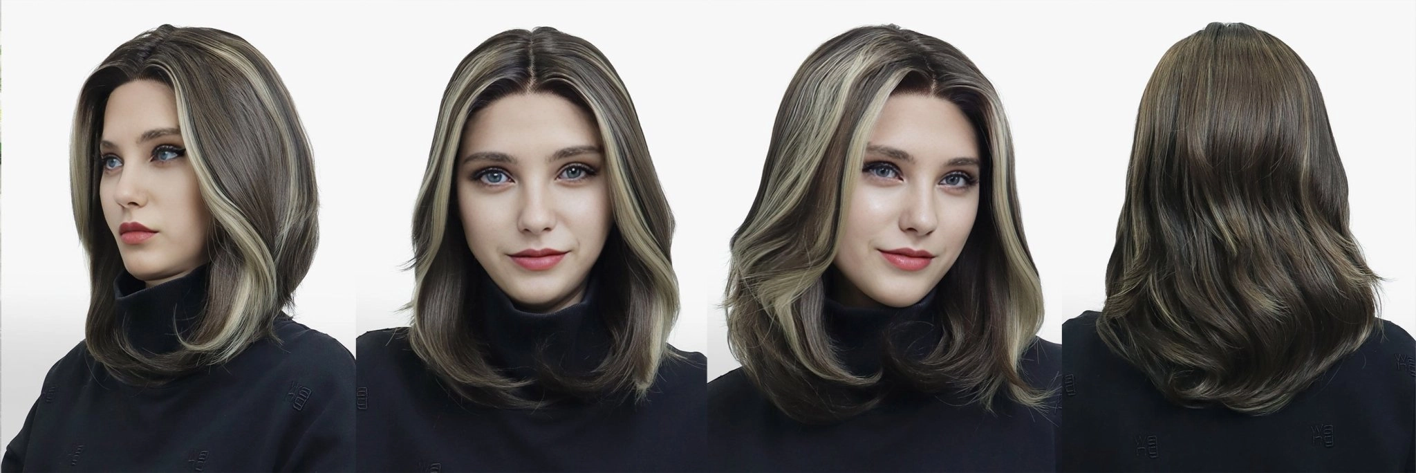 IMstyle Joyce Fall wig middle Lenth Layer cut Brown T part Glueless Soft lace Front wig-TK127-2461 (ThehairhoneysCollection)