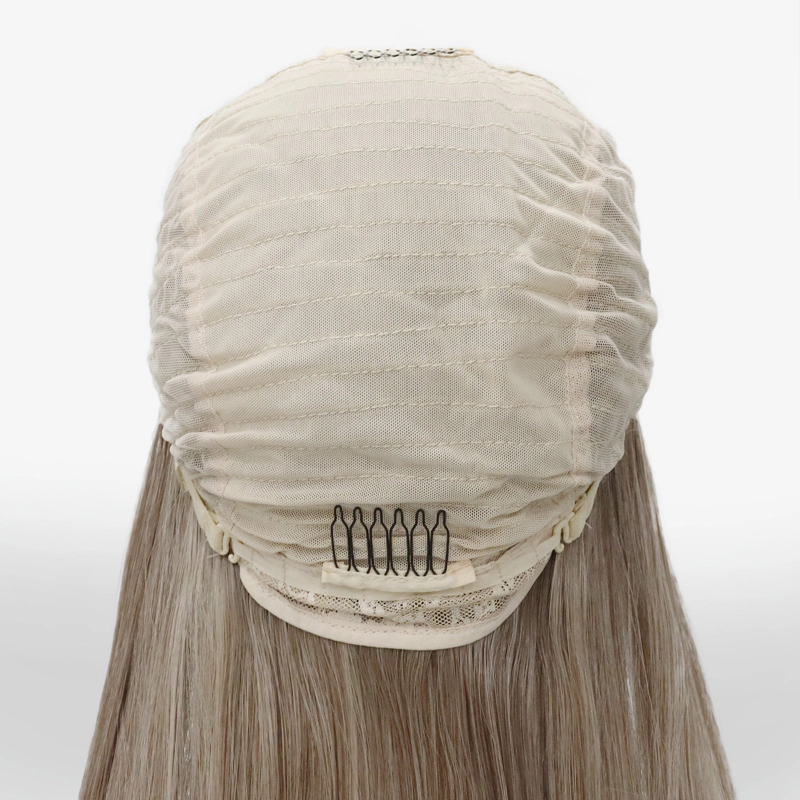 IMstyle Lowest density collection straight style with 13*4 lace front wigs silver mist & bubble tea & dark brown