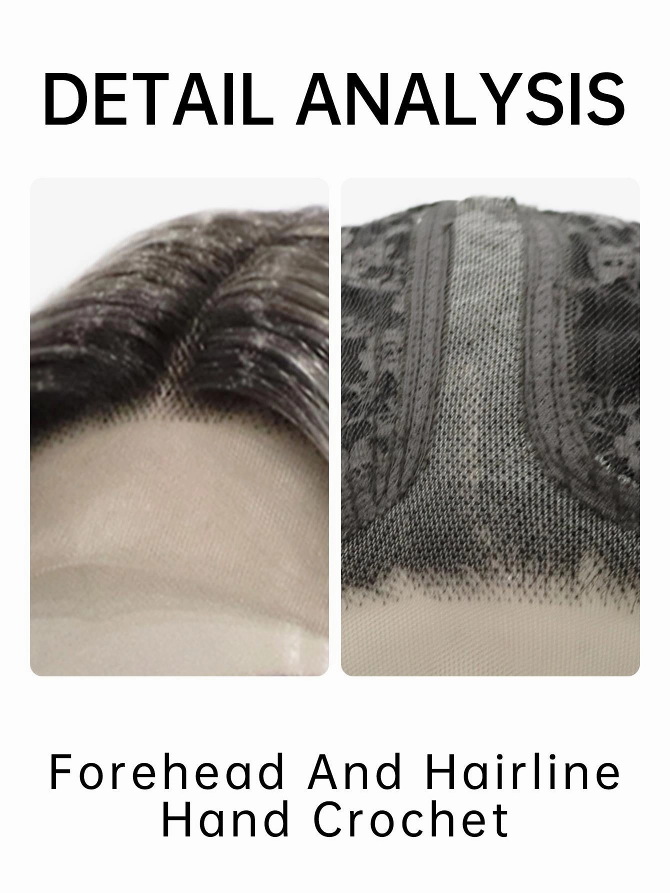 IMstyle May Dark brown lace front wig layer cut with Golden money Pieces T part Glueless lace front wig