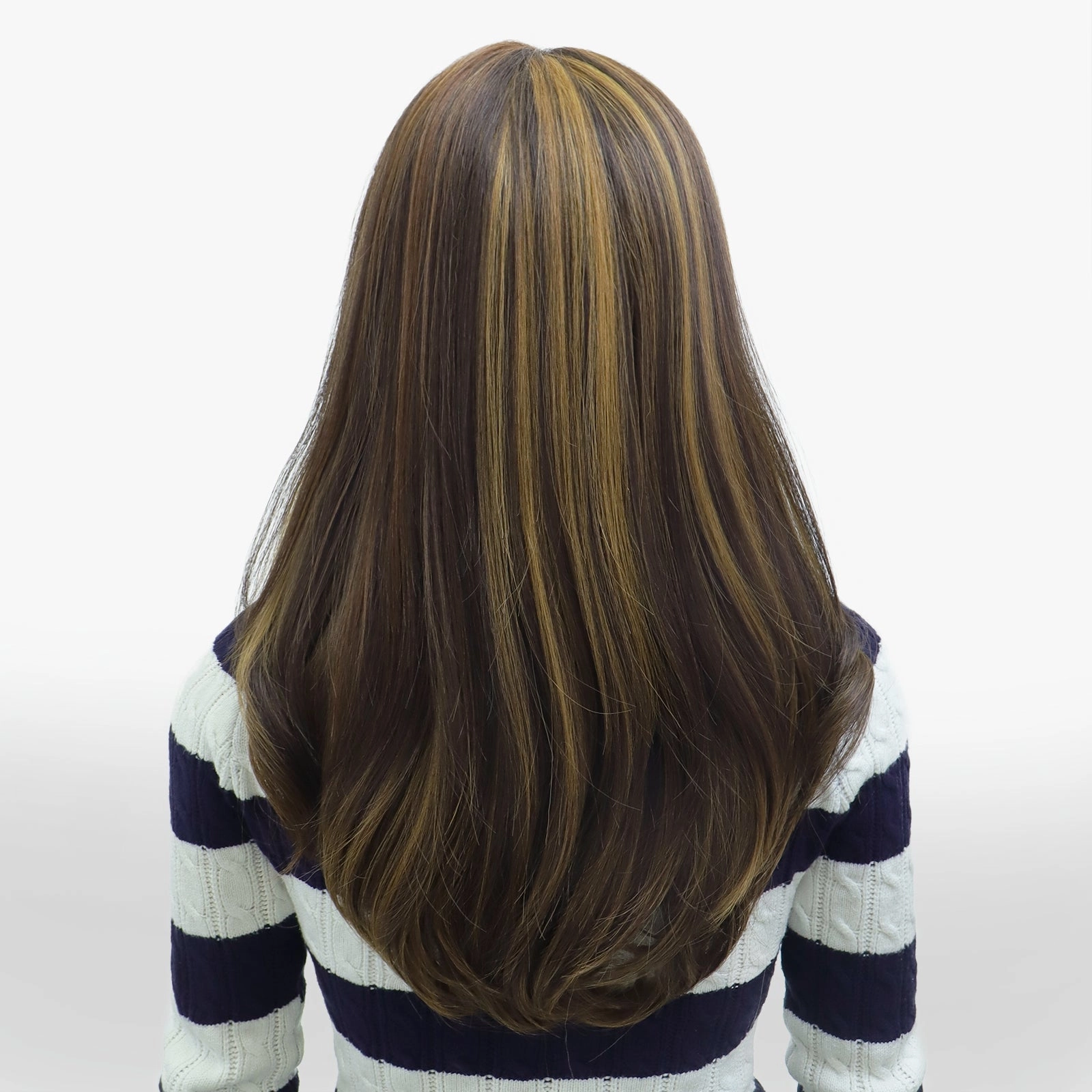 IMstyle Sarah 9*6 PRE-CUT-LACE glueless Lace Front wig Copper Brown Daily synthetic lace Wig 24inches-K327-F4/27/30