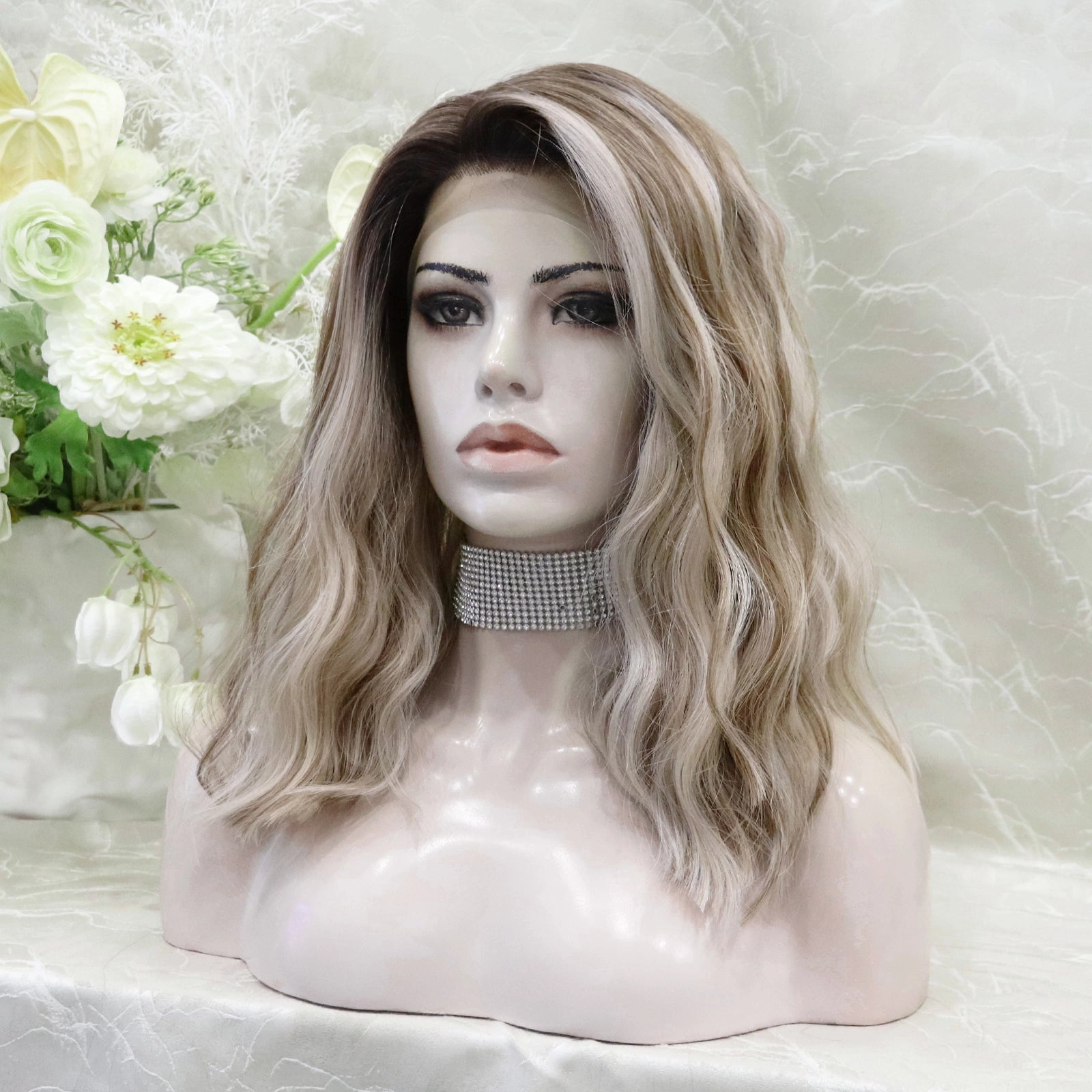 IMstyle TATA Wave Blonde Bob Style Summer vibe 13*4 lace Front Synthetic wig
