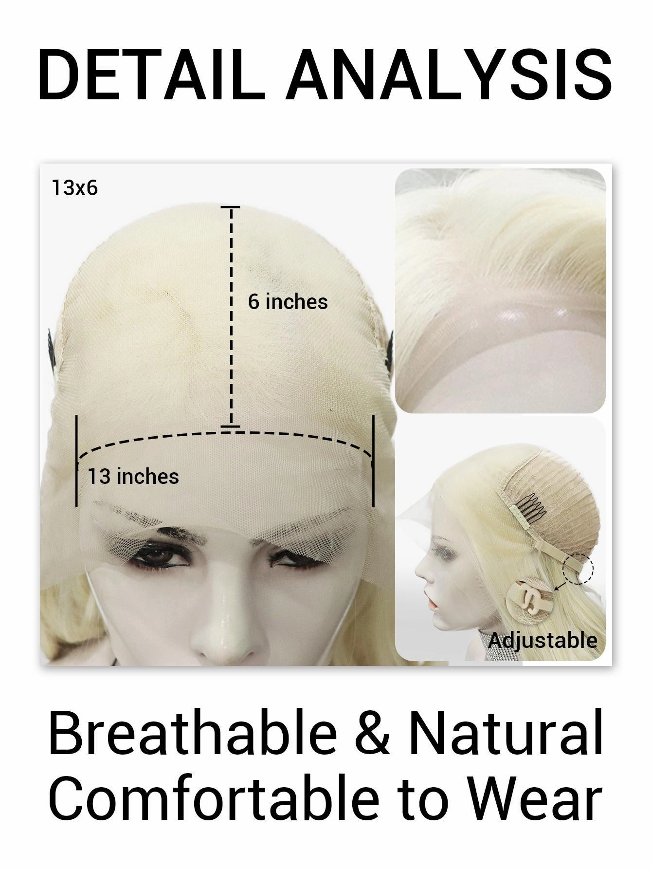 IMstyle Trina 13*6 Big lace Front Wig Ashy blonde with Highlight Staright FUtura Fiber- NQ29-C235(13x6)