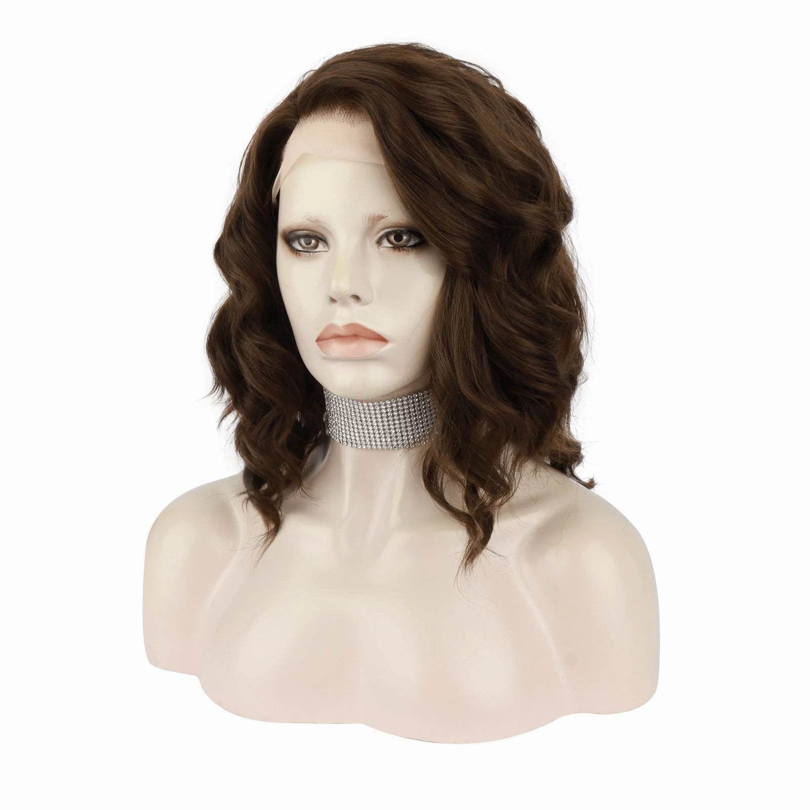 IMstyle Willow Wavy Brown Short Lace Front wig 13*4 Free parting synthetic lace front wig
