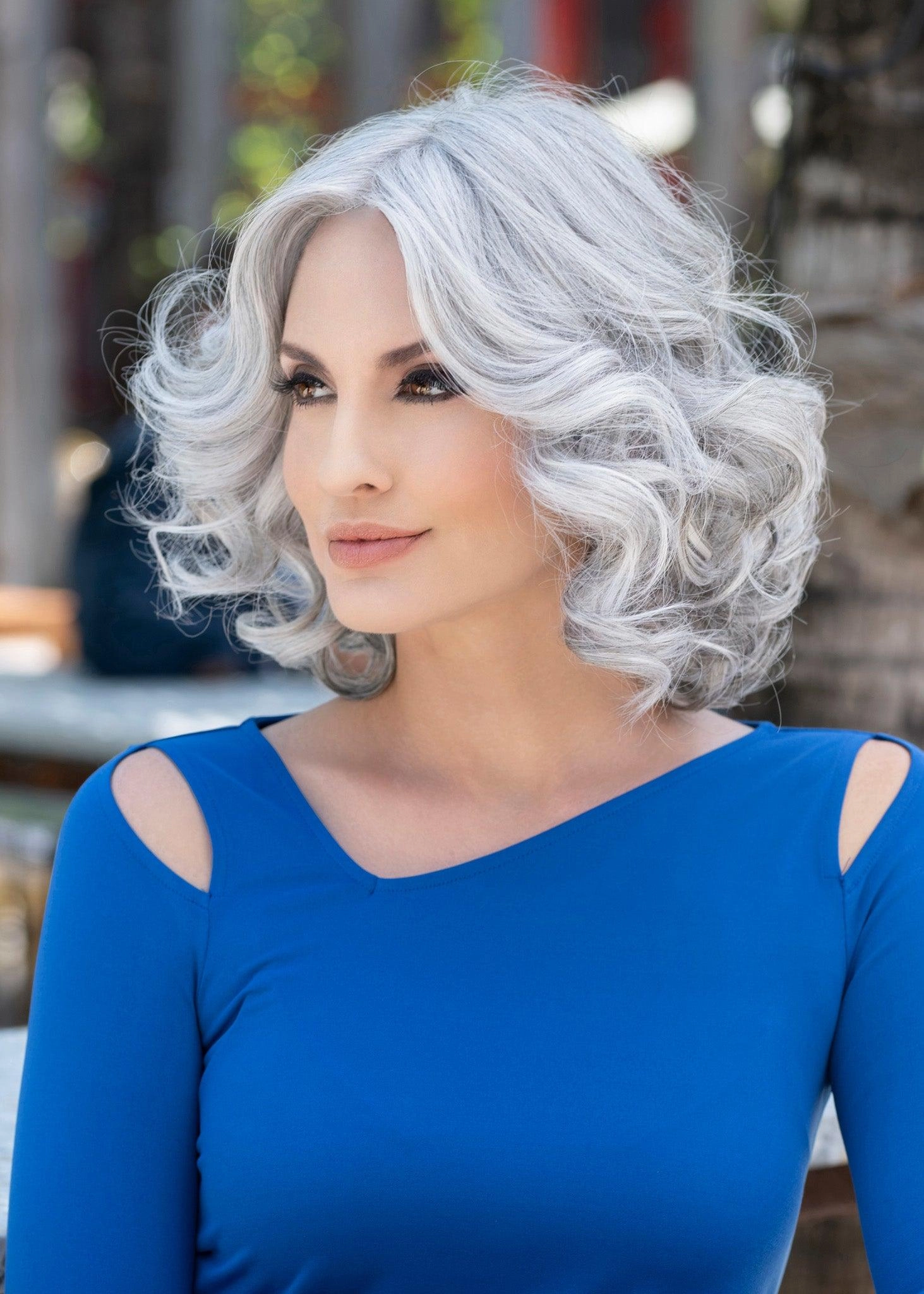 Isabella Wig by Envy | Human Hair Blend (Lace Front Mono Top)